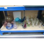 A selection of art glass etc
