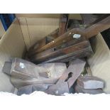 A selection of vintage woodworking planes