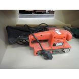 A Black and Decker belt sander