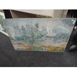 An oil painting, Leonard Gabrysch, impressionist landscape, signed and dated (19)63