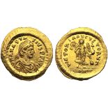 Anastasius I (491-518), Tremissis, Constantinople, c. AD 492-518; AV (g 1,50; mm 13; h 6); DN ANASTA