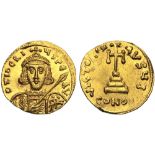 Tiberius III  (698–705), Solidus, Constantinople, Officina I, AD 698-705; AV (g 4,47; mm 19; h 6); D