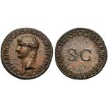 Germanicus (Gaius, 37-41), As, Rome, AD 37-38; AE (g 11,14; mm 28; h 6); GERMANICVS CAESAR TI AVGVST