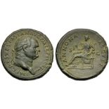 Vespasian (69-79), Sestertius, Rome, AD 77-78; AE (g 26,20; mm 33; h 6); IMP CAES VESPASIAN AVG P