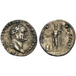 Vespasian (69-79), Denarius, Rome, AD 76; AR (g 3,19; mm 18; h 6); IMP CAESAR - VESPASIANVS AVG,