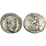 Nero (54-68), Denarius, Rome, c. AD 65-66; AR (g 3,42; mm 18; h 6); NERO CAESAR - AVGVSTVS, laureate