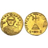 Leontius (695-698), Solidus, Costantinople, Officina Δ, AD 695-698; AV (g 4,37; mm 19; h 6); D LEO N