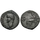 Gaius, called Caligula (37-41), As, Rome, AD 37-38; AE (g 10,99; mm 27; h 6); C CAESAR AVG