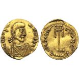 Constantinus IV (668-685), Tremissis, Syracuse, 679-691; AV (g 1,34; mm 14; h 6); d N CONSTANtiN hp,