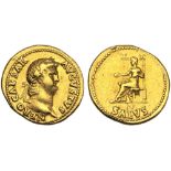 Nero (54-68), Aureus, Rome, c. AD 65-66; AV (g 7,27; mm 20; h 4); NERO CAESAR - AVGVSTVS, laureate