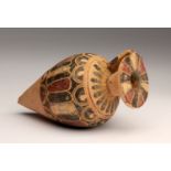 A splendid conical Etruscan-Corinthian aryballos End of 7th - early 6th century BC; 10 cm (3,93