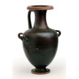 A Gnathian-ware black glazed hydria Mid 4th century BC; 45 cm (17,71 in) high; 18 cm (7,08 in)