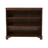 A MAHOGANY THREE-TIER OPEN BOOKCASE