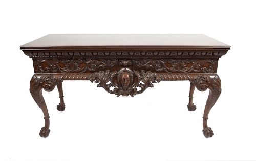 A GEORGE II STYLE WALNUT SIDE TABLE, the - Image 2 of 2