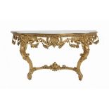 A FINE 19TH CENTURY GILTWOOD, PLASTER AN