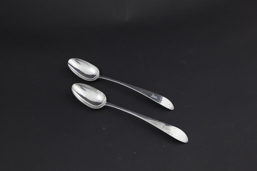 A PAIR OF IRISH PROVINCIAL SILVER BRIGHT