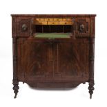 A WILLIAM IV MAHOGANY SECRETAIRE SCOTCH