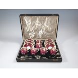 A ROYAL WORCESTER SIX PIECE COFFEE SET,