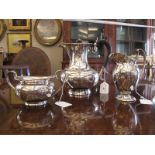 A GEORGE V THREE PIECE SILVER SERVICE, L