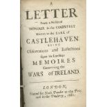 ANNESLEY, Arthur, Earl of Anglesey. A letter from a person of honour in the countrey to the Earl