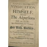 BRODRICK, Sir St. John.  Sr St John Brodrick’s Vindication of himself from the aspersions cast on