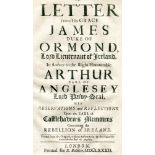 ANNESLEY, Arthur, Earl of Anglesey.  A letter in answer to his Grace the Duke of Ormond’s letter