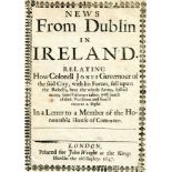 C., H.     News from Dublin .... relating how Colonell Jones, Governour of the said city .... fell