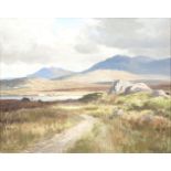 Maurice C. Wilks RUA ARHA (1910 - 1984)Western Landscape Near Clifden Oil on canvas 40 x 50cm (16