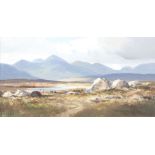 Maurice C. Wilks RUA ARHA (1910 - 1984)Landscape ConnemaraOil on canvas, 39 x 75cm (15 x 30)Signed