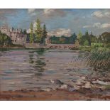Robert Taylor Carson RHA (b.1919) Ashford Castle, Co. MayoOil on canvas, 50 x 60cm (20 x 24)Signed