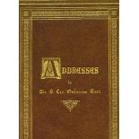 ALBUM. PHOTOGRAPHS OF THE ILLUMINATED ADDRESSES PRESENTED TO SIR BENJAMIN LEE GUINNESS BART... ;