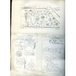 BURY, TALBOT (ARCHITECT).Two albums containing numerous sketches of mainly Gothic architecture,