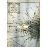 THE PICTURE OF DUBLIN, 1821, fold-out map and the plates, half calf, bookplate of Benjamin Lee