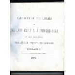 ***WITHDRAWN***THE CHARLEVILLE FOREST LIBRARY BOOKAn office ledger, (270 x 230mm) quarto, ruled in