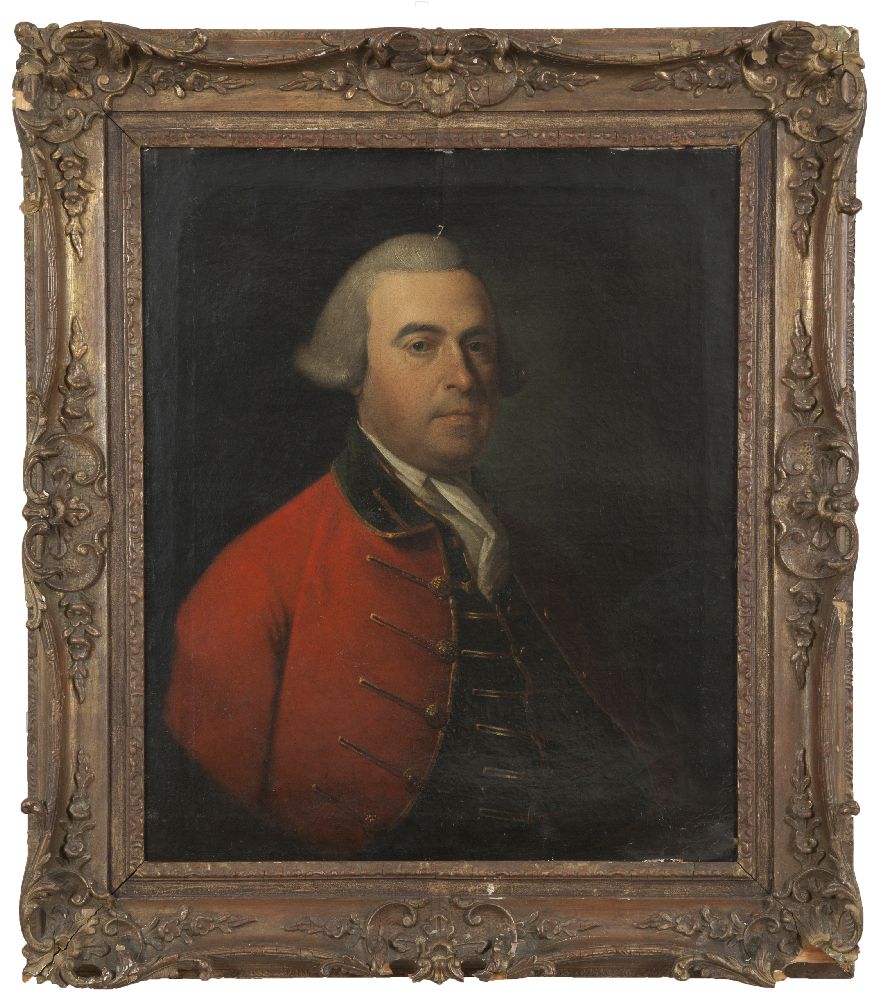 ROBERT HUNTER (1745-1803)Portrait of Sir John Craven Carden, 1st Baronet, half-length, wearing