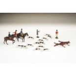 ***PLEASE NOTE: THESE TOYS DATE FROM THE 1940s/1950s***A BRITAIN'S LTD. SET OF PAINTED CAST LEAD