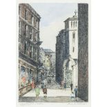 Flora Mitchell (1890-1973)Johnstons Court, Grafton Street, DublinWatercolour, 29 x 20cm (11½ x 8)