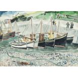 Gerard Dillon (1916-1971)Boats at RestWatercolour, 22.5 x 33cm (9 x 13)SignedProvenance: The