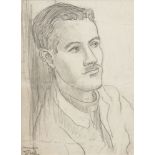 Gerard Dillon (1916-1971)Portrait of George CampbellPencil, 24 x 17cm (9½ x 6¾'')Signed in Gaelic