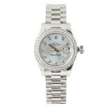 A Fine Lady's Oyster Perpetual Date-Day wristwatch by ROLEX, automatic, centre seconds with date and