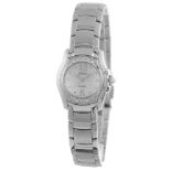 A Lady's stainless steel Vivace wristwatch by Seiko, quartz, mother of pearl dial, Arabic