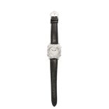 A Lady’s diamond Brasilia wristwatch by Ebel, stainless steel, quartz movement, a rectangular
