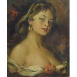 Marchi (?)  Spanish lady  Oil on canvas,