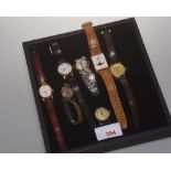 A group of seven vintage lady's wristwatches