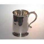 An Edward VIII silver tankard, Chester 1936, 12.8 troy ounces