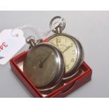 Two Railway Timekeeper open faced pocket watches