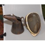A fencing mask and a tin oil can (2)