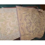 Two Aubusson style rugs