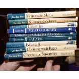 Nine Cordon Bleu cookery books on various subjects.