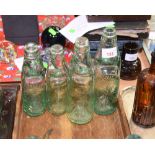 A group of four codd bottles, Jospeph Wilkinson, W Richards etc